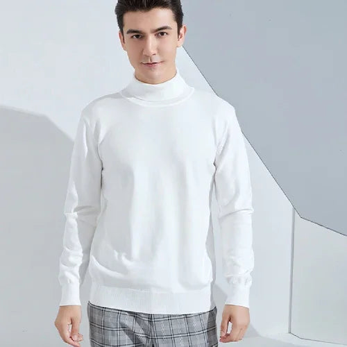 Turtleneck Sweater Men's Casual All-match Bottoming Shirt - Which Mark