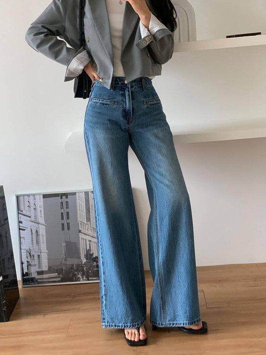 Retro High Waist Slimming Jeans Women - Which Mark