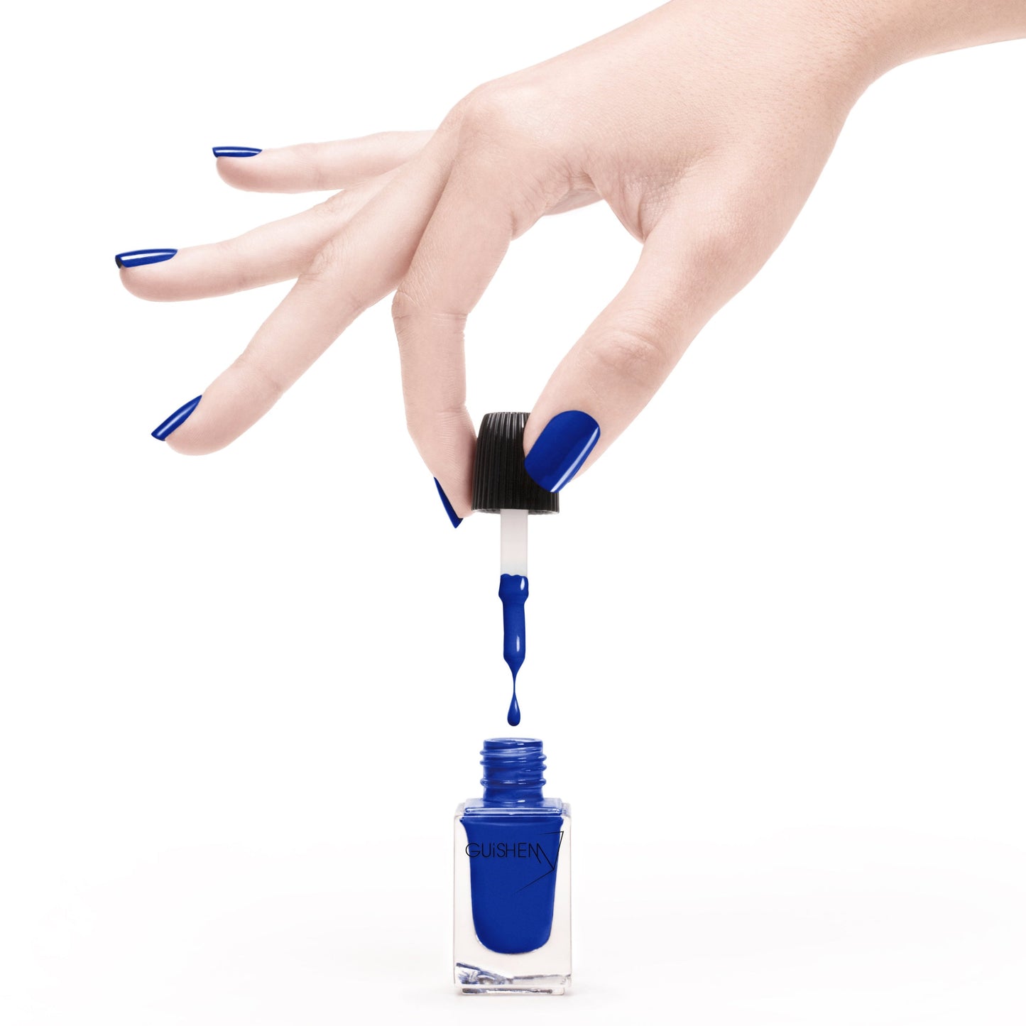 Premium Nail Lacquer, DAZZLING - 090, COBALT BLUE CRÈME NAIL POLISH - Which Mark