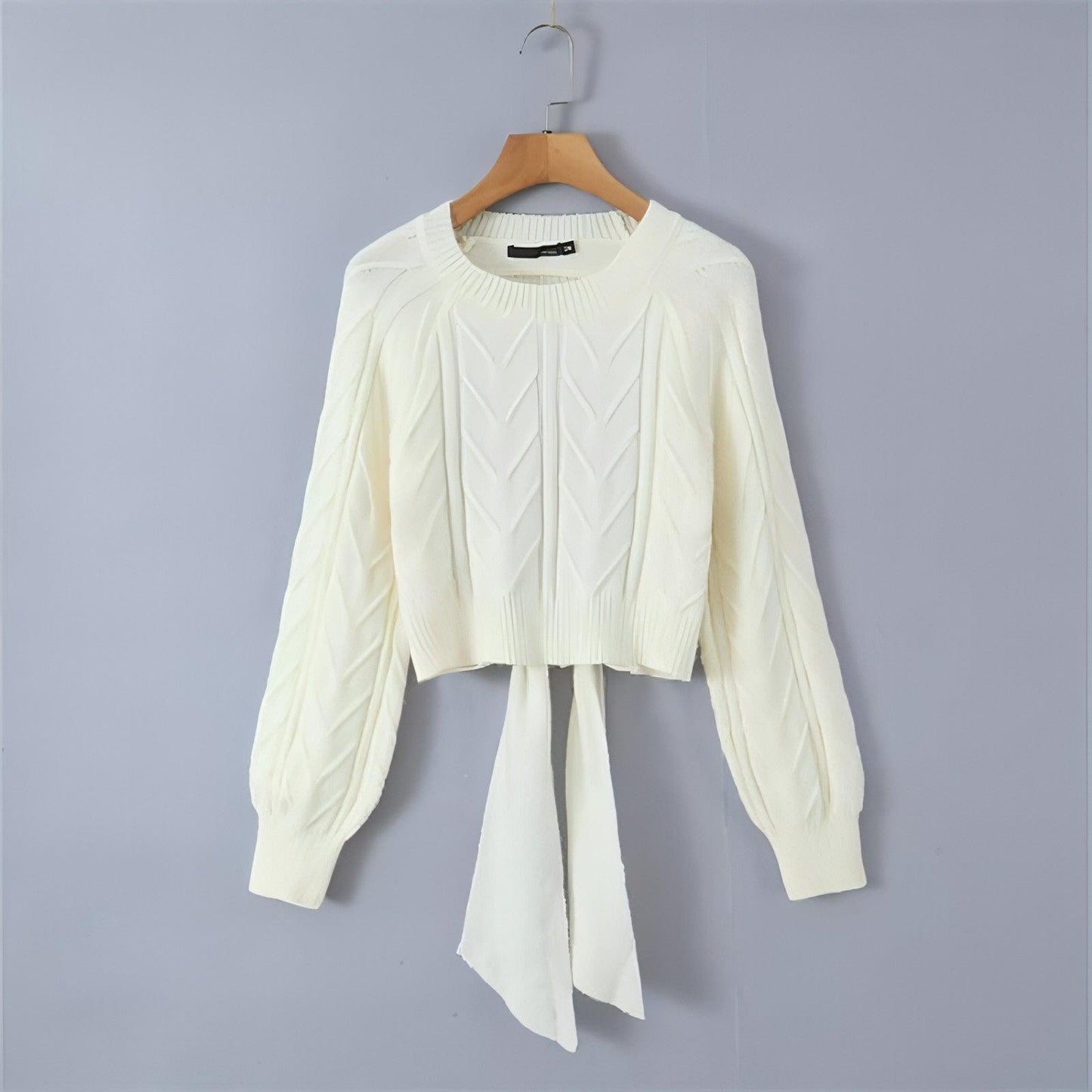 A.1 Short Backless Knitted Sweater Women - Which Mark
