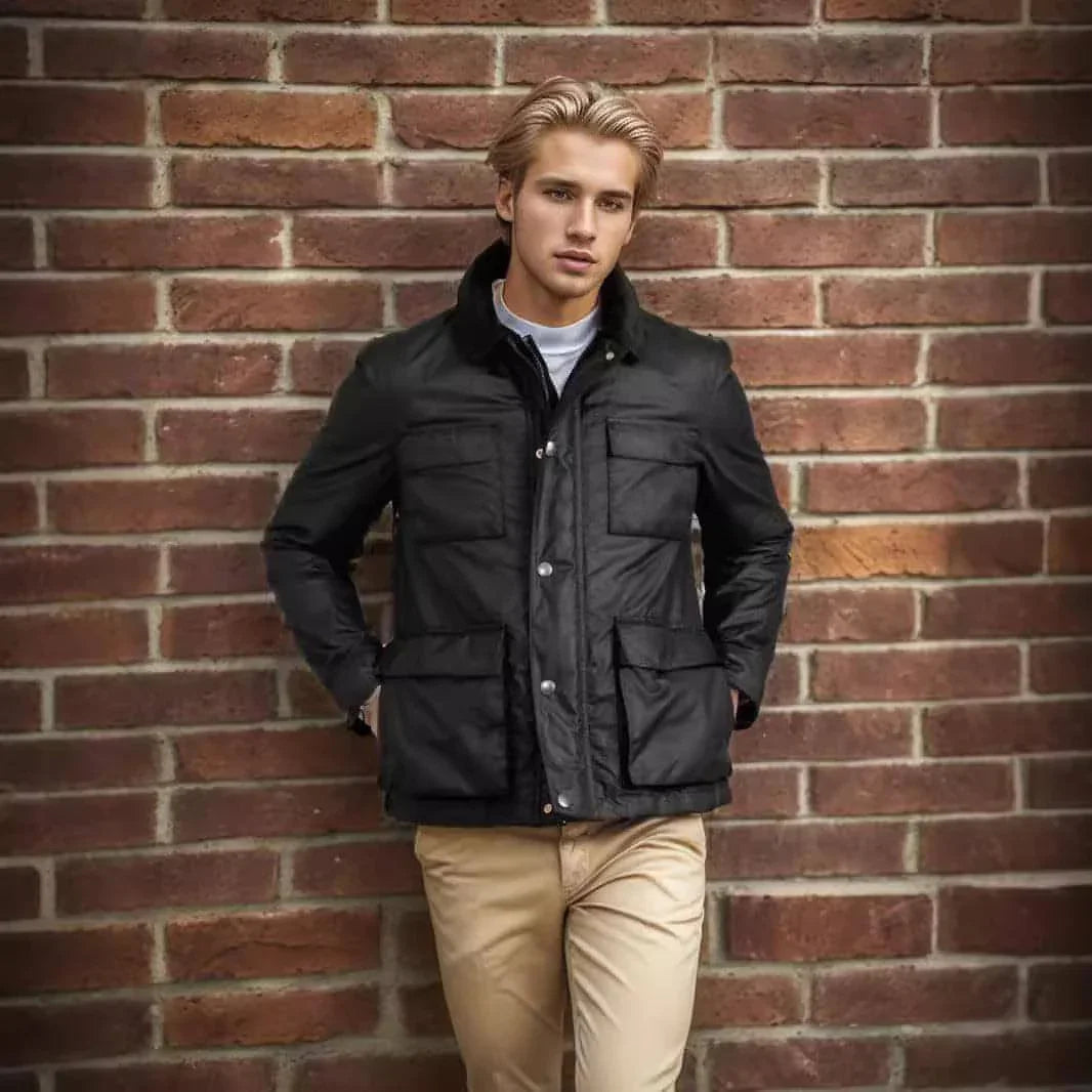 Fashion Solid Color Zipper Jacket Jacket Men - Which Mark