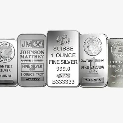 1 oz SILVER BAR Secondary Market (Random Brand) - Which Mark