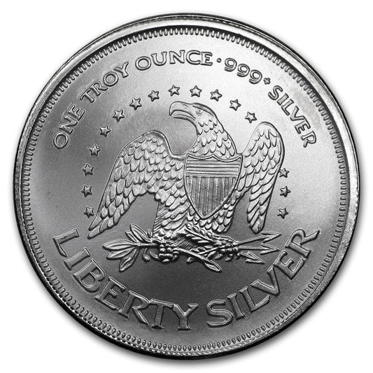 1 oz Silver LIBERTY BELL Round (A-Mark) - Which Mark