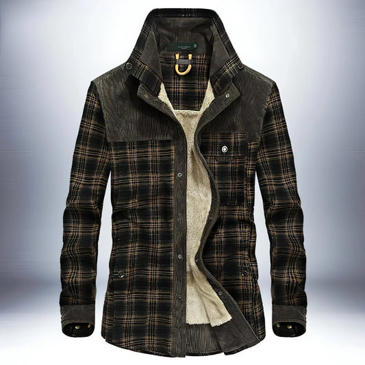 Pure Cotton Plaid Jacket Men - Which Mark