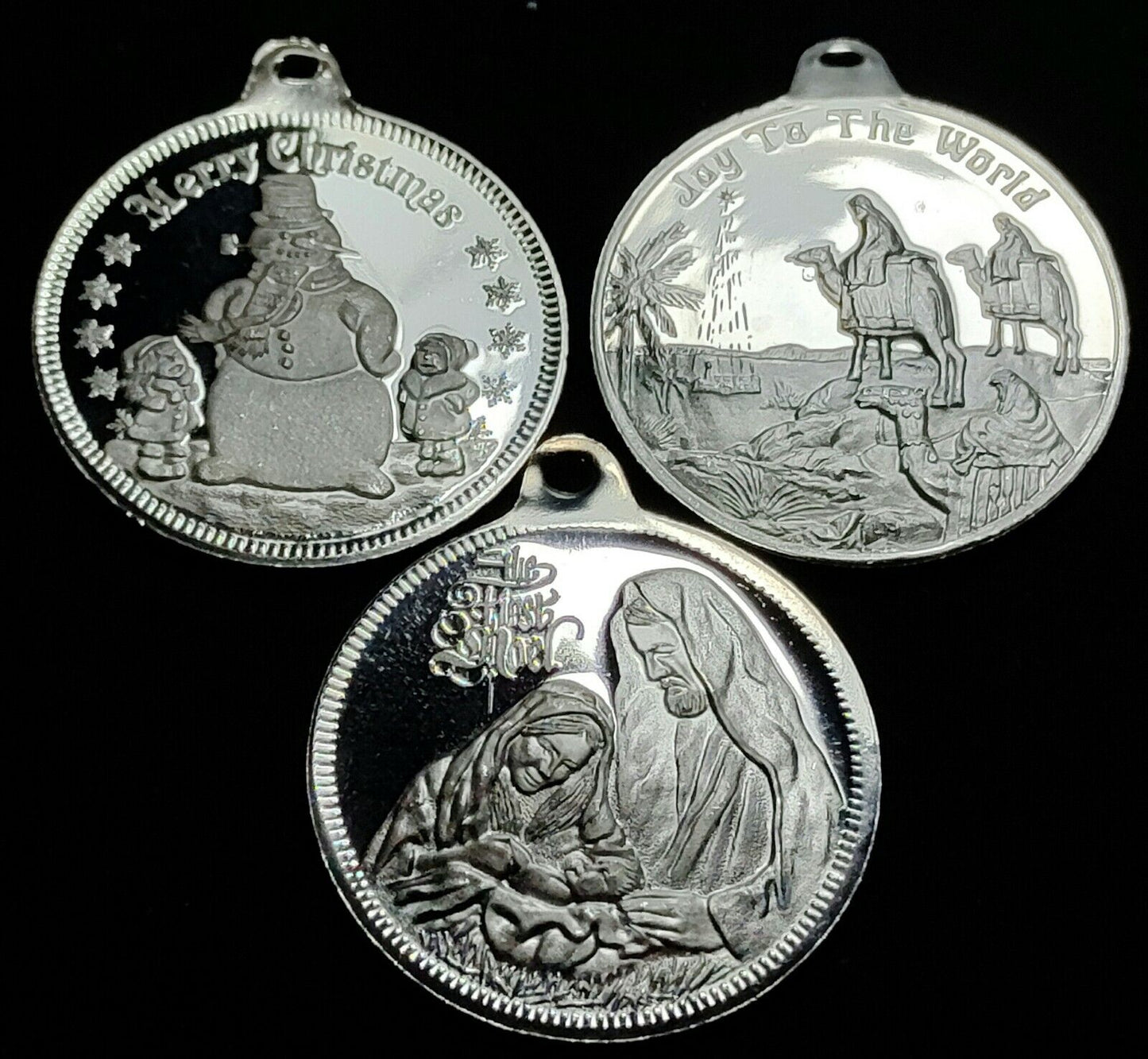 Christmas 1/2 oz .999 Silver Coin in Tree Ornament - Which Mark