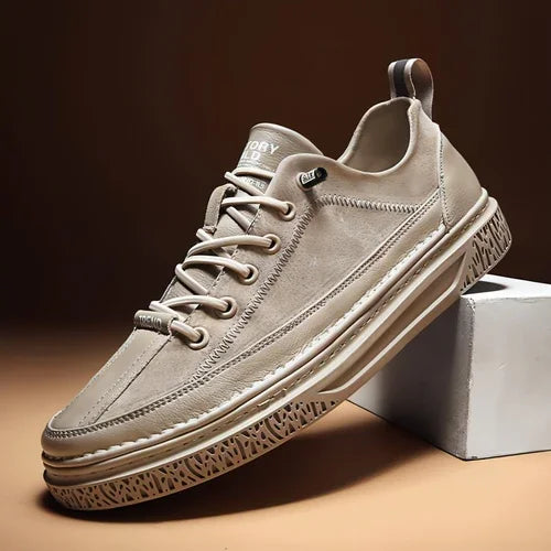 Men's Casual British Style Small Leather Shoes - Which Mark