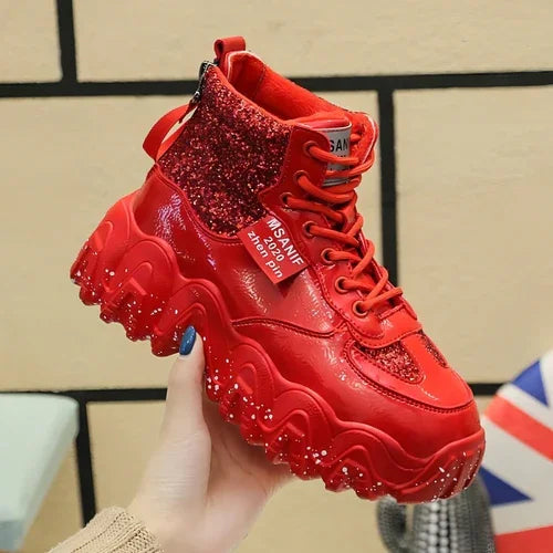 Big wavy snowflake daddy shoes women - Which Mark