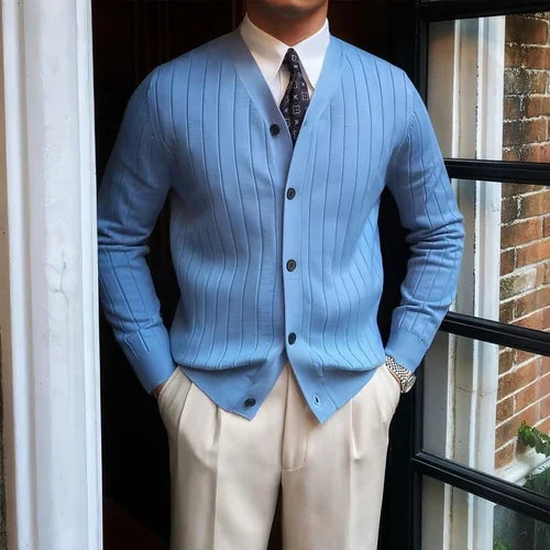 Autumn And Winter Knitting Cardigan Men - Which Mark