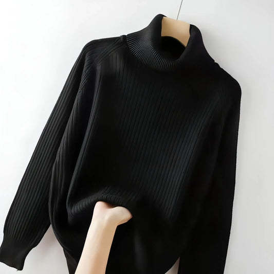 Turtleneck Bottoming Oversized Knit Sweater - Which Mark