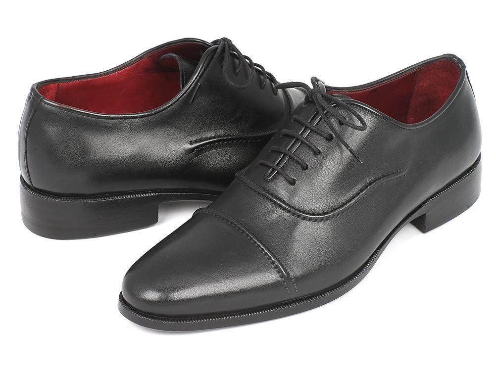Paul Parkman Men's Captoe Oxfords Black (ID#077-BLK) - Which Mark