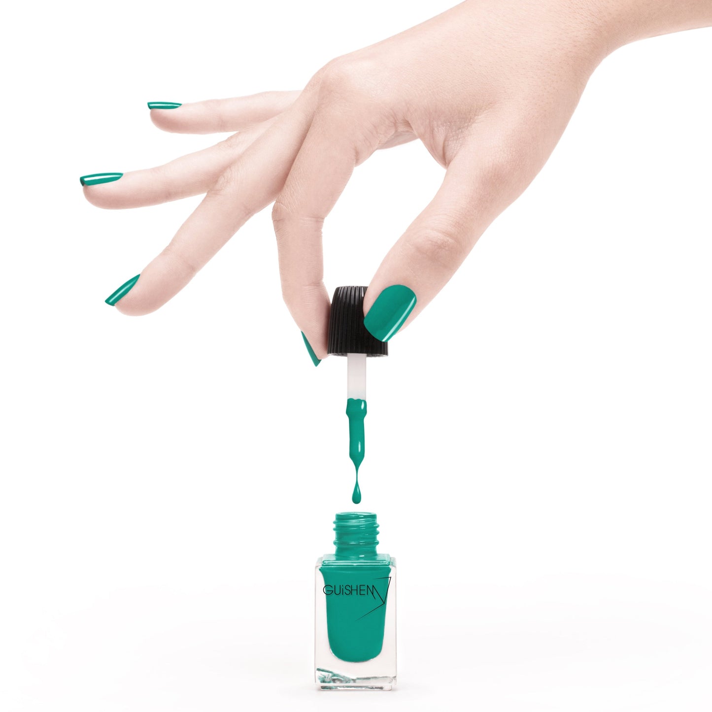 Premium Nail Lacquer, SHEVA - 179, DEEP TURQUOISE CRÈME NAIL POLISH - Which Mark