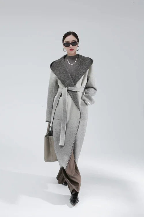 Women's Fashion Reversible Cashmere Coat – Luxury & Versatility - Which Mark