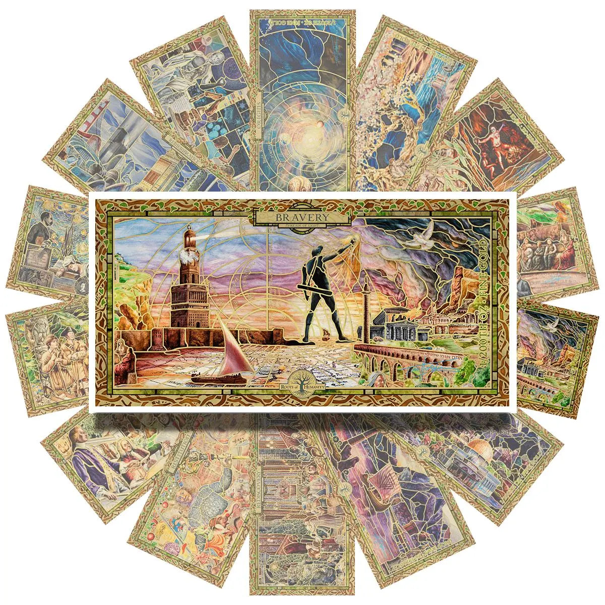 2022 Cook Islands BRAVERY Threads of Light 24k Gold Note - Which Mark