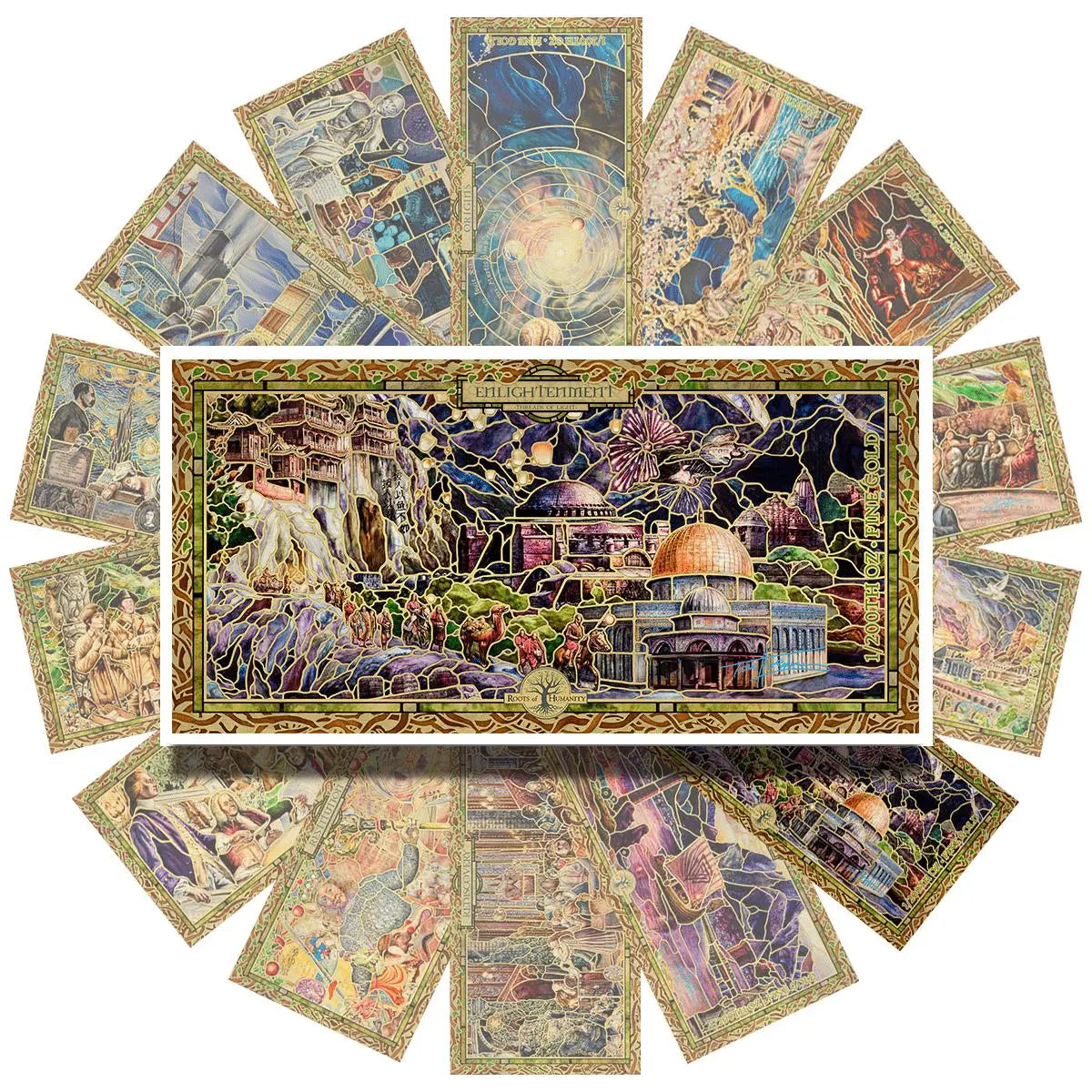 2022 Cook Islands ENLIGHTENMENT Threads of Light 24k Gold Note - Which Mark