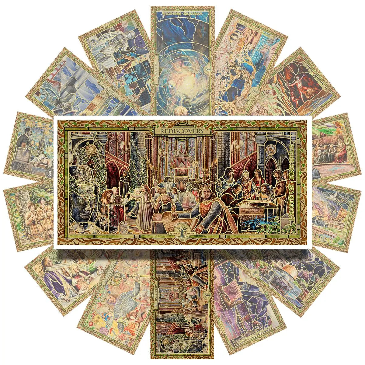 2022 Cook Islands REDISCOVERY Threads of Light 24k Gold Note - Which Mark