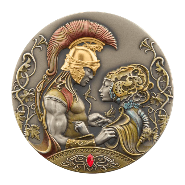 2 oz Silver MEDEA AND JASONS LOVE Myths of Love Coin MS70 2022 Niue - Which Mark