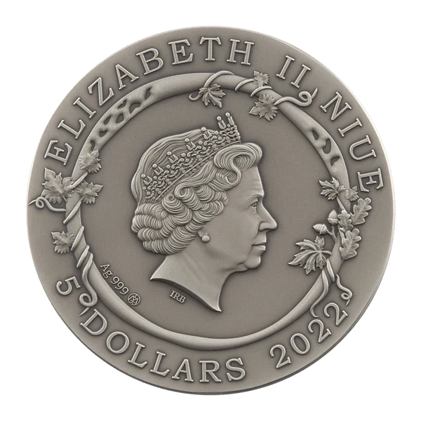 2 oz Silver MEDEA AND JASONS LOVE Myths of Love Coin MS70 2022 Niue - Which Mark