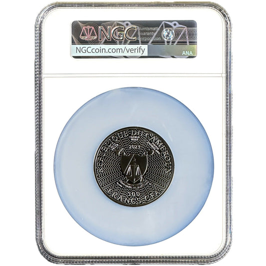 17.5 g Silver THE MOON Solar System Coin PF69 2023 Cameroon - Which Mark