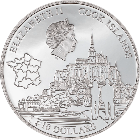 2 oz Silver MONT-SAINT-MICHEL Coin 2023 Cook Islands - Which Mark