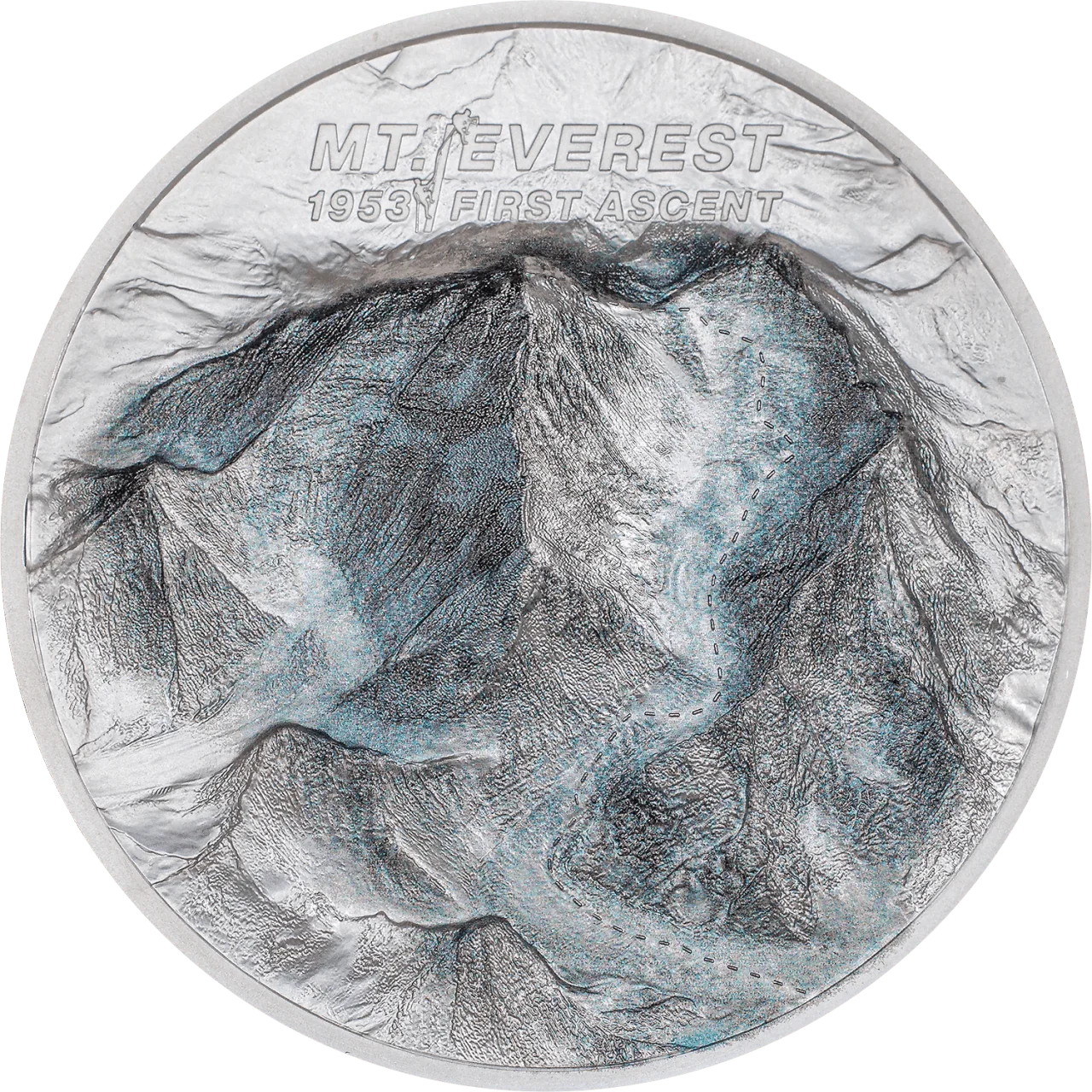 2 oz Silver MOUNT EVEREST First Ascent Coin 2023 Cook Islands - Which Mark