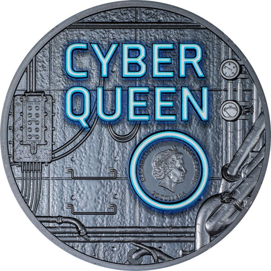 3 oz Silver CYBER QUEEN The Beginning Coin 2023 Cook Islands - Which Mark