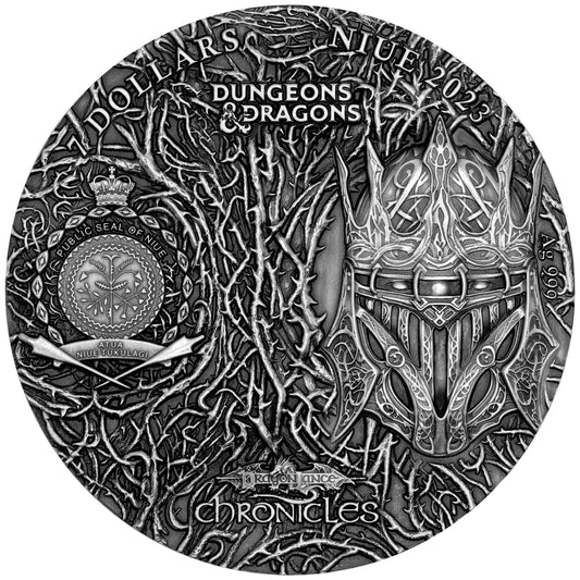 5 oz Silver DRAGONS OF AUTUMN TWILIGHT Dragonlance Coin 2023 Niue - Which Mark