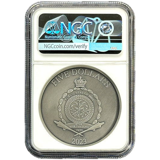 2 oz Silver ODIN Coin MS70 2023 Niue - Which Mark