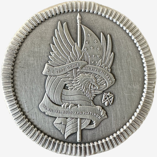 2 oz Silver THUNDER CHICKEN PROSPECTOR Stacker Round - Which Mark