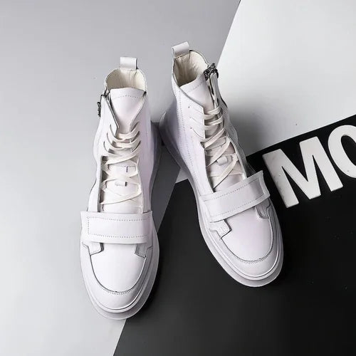 PU leather Men Boots Winter Ankle Boots - Which Mark