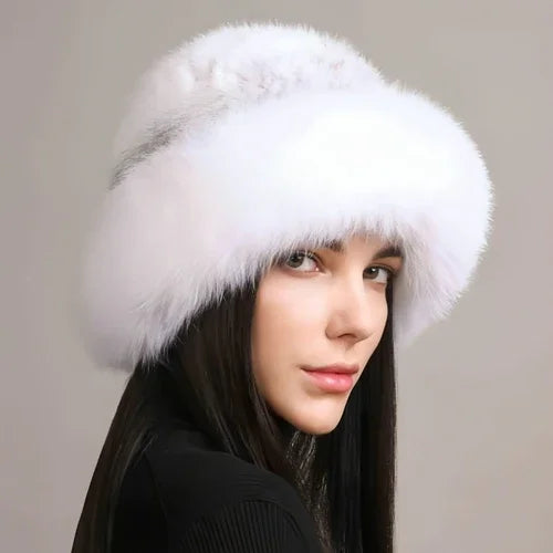 Mink Hair Hat Lady Braided Fur Winter Winter - Which Mark
