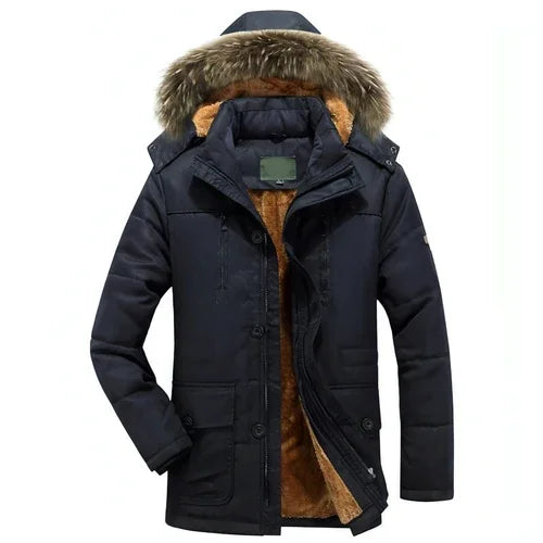 Jacket Fleece-lined Thickened Military Coat For Men - Which Mark