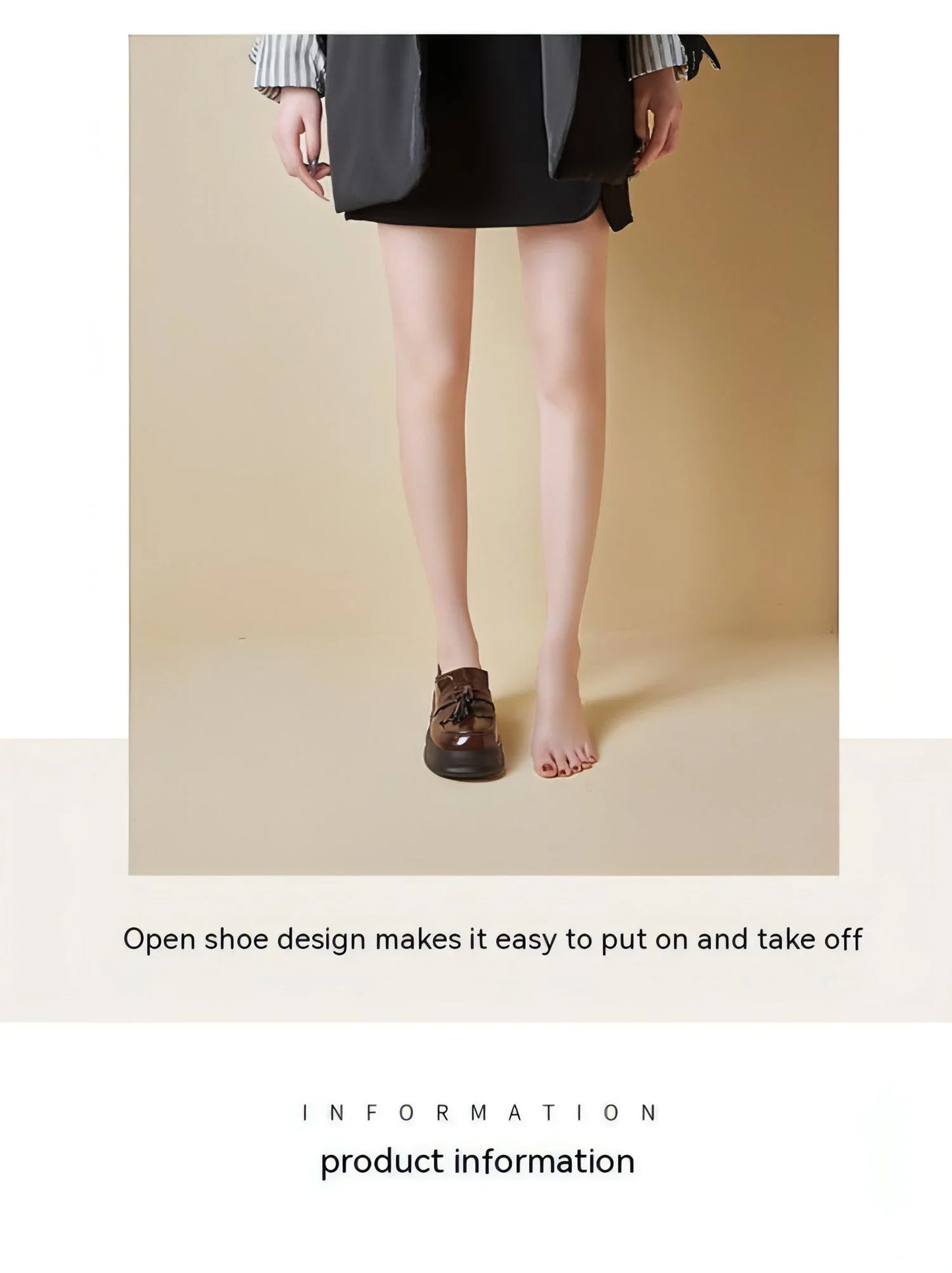 Ladies Tassel Japanese Leisure Small Leather Shoes Women - Which Mark