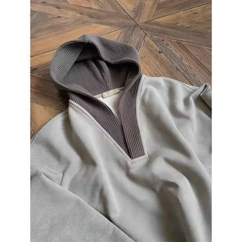 Hooded Sweater Men's Patchwork Coat - Which Mark