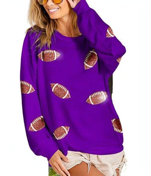Women's Loose Casual Rugby Sweater - Which Mark
