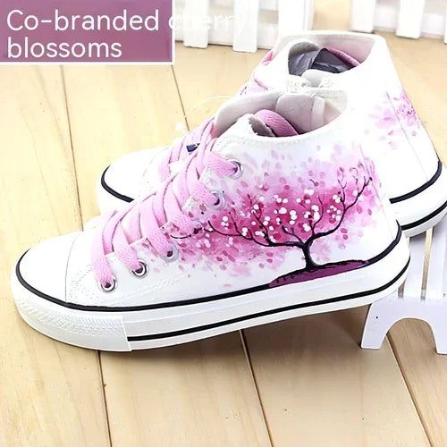 High Top Canvas Shoes For Summer And Autumn Women - Which Mark