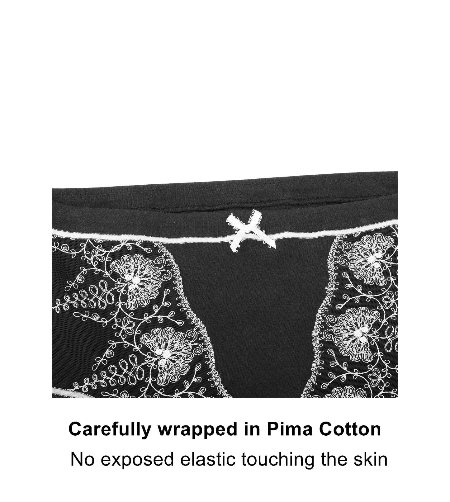 Snowdrop - Silk & Organic Cotton Full Brief in Black - Which Mark