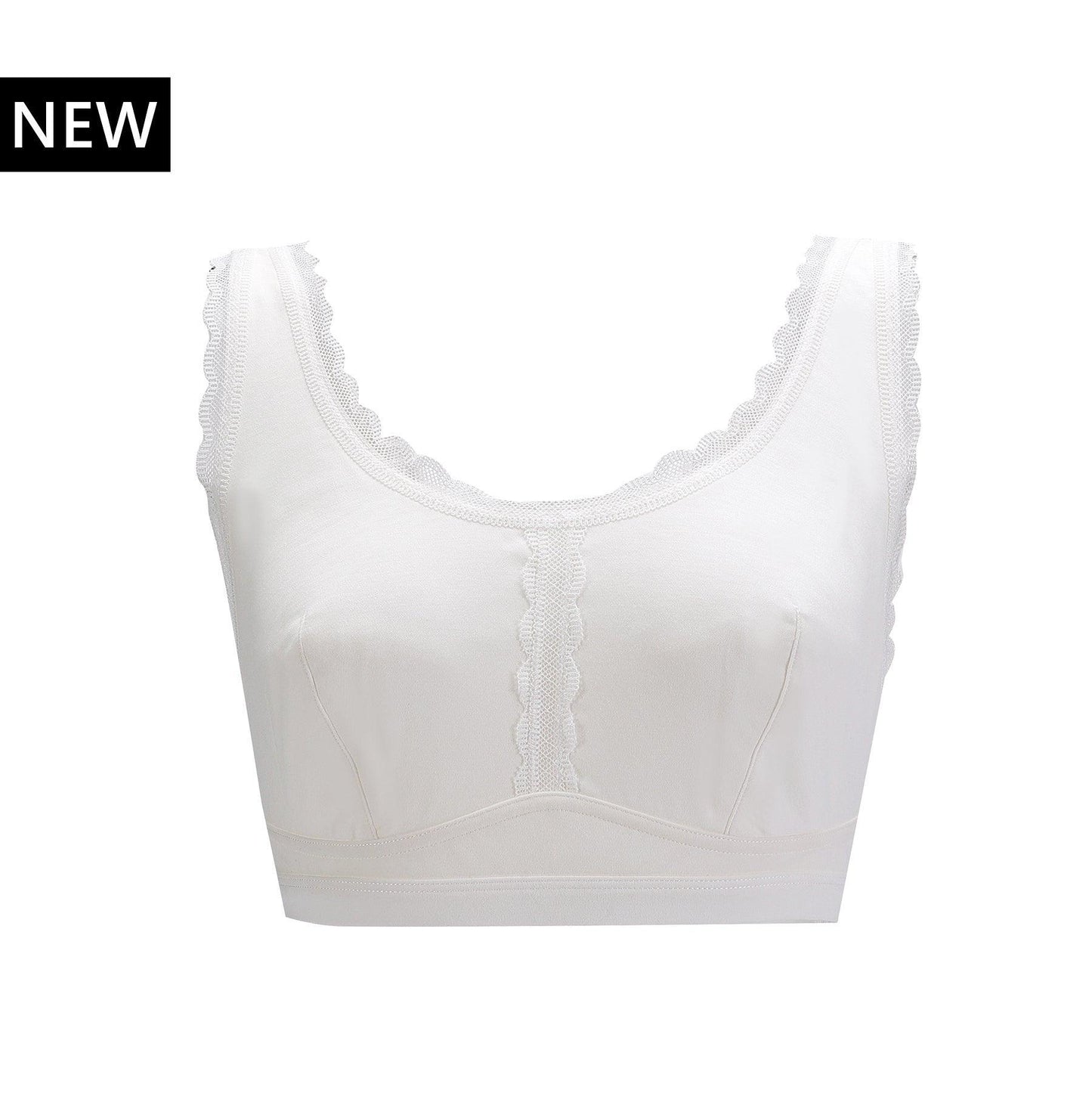 Georgia - Silk Back Support Full Coverage Wireless Organic Cotton Bra - Which Mark