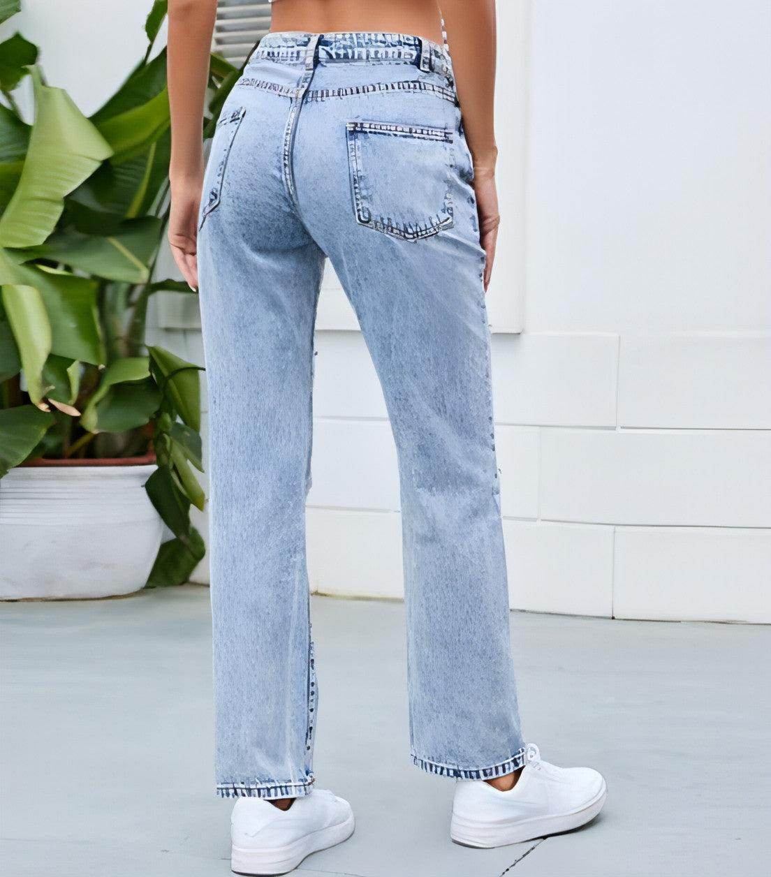 DenimDare™ – Washed Ripped Slim Jeans - Which Mark