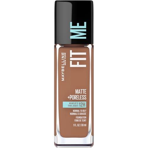 Maybelline New York Fit Me Matte + Poreless Foundation Makeup, Ultra-Lightweight Formula Controls Shine, for Normal to Oily Skin, Natural Ivory, 112, 30 ml - Which Mark