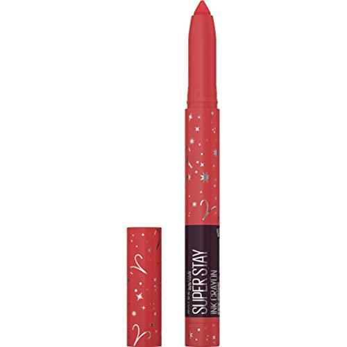 Maybelline Super Stay Ink Crayon Lipstick, Precision Tip Matte Lip Crayon with Built-in Sharpener, Longwear Up To 8Hrs, Achieve it All, 1.2g - Which Mark