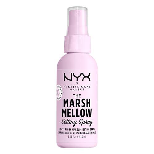 NYX Professional Makeup Matte Finish Setting Spray, Infused with NIACINAMIDE, Long Lasting 16h Wear, Sheer and Smooth Mattifying Spray, Combat Shine for a Poreless Complexion, Vegan Formula, 60mL - Which Mark