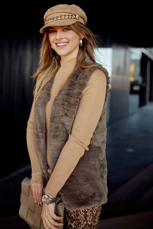 Women's fitted beige turtleneck 3212024 - Which Mark