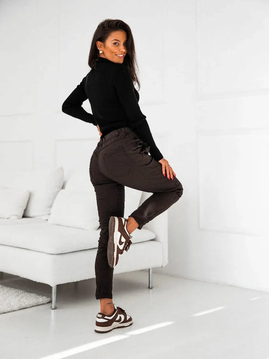 Women's fitted turtleneck, black, 3212024 - Which Mark