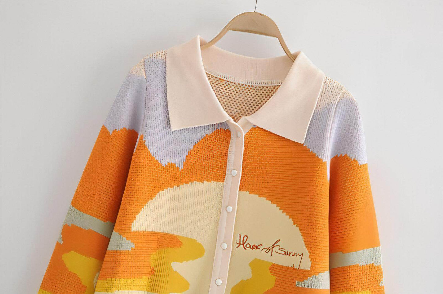 Retro sweater cardigan women knitwear - Which Mark