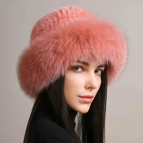 Mink Hair Hat Lady Braided Fur Winter Winter - Which Mark