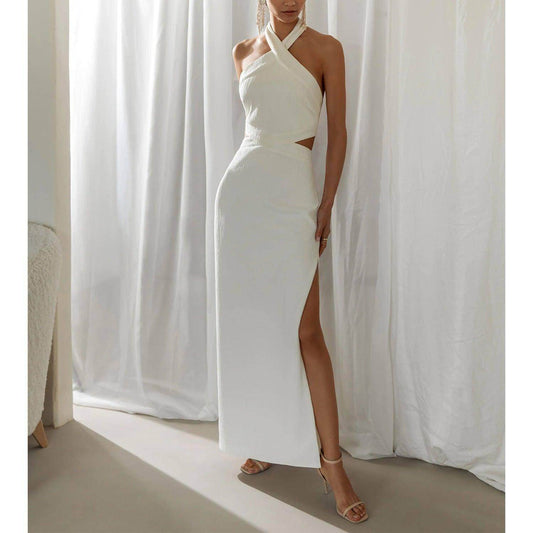 Women's Holiday Style Polyester Neck Dress - Which Mark