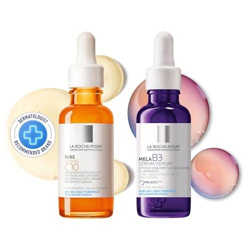 La Roche-Posay 10% Pure Vitamin C Serum for Face with Hyaluronic Acid & Salicylic Acid. Anti Aging Serum for Wrinkles, lack of Radiance & Uneven Skin Tone to Brighten & Smooth. Sensitive Skin, 30ml - Which Mark