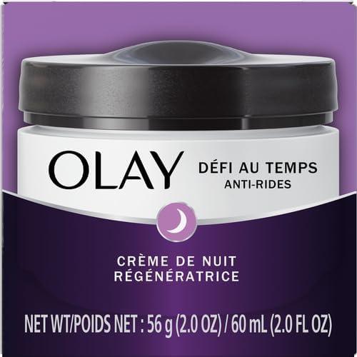 Olay Age Defying Night Face Cream, Anti-Wrinkle, 2-in-1 Replenishing Face Cream, 60 mL - Which Mark