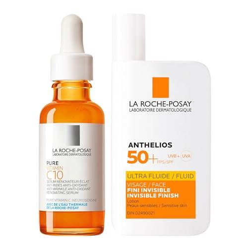 La Roche-Posay 10% Pure Vitamin C Serum for Face with Hyaluronic Acid & Salicylic Acid. Anti Aging Serum for Wrinkles, lack of Radiance & Uneven Skin Tone to Brighten & Smooth. Sensitive Skin, 30ml - Which Mark