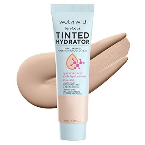 wet n wild Bare Focus Tinted Hydrator Matte Natural Finish, Oil-Free Tinted Face Moisturizer Makeup, Hyaluronic Acid, Squalane, Sheer To Medium Coverage – Light Medium - Which Mark